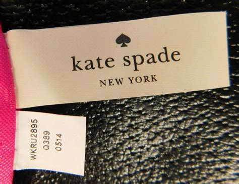 kate spade purse serial number.